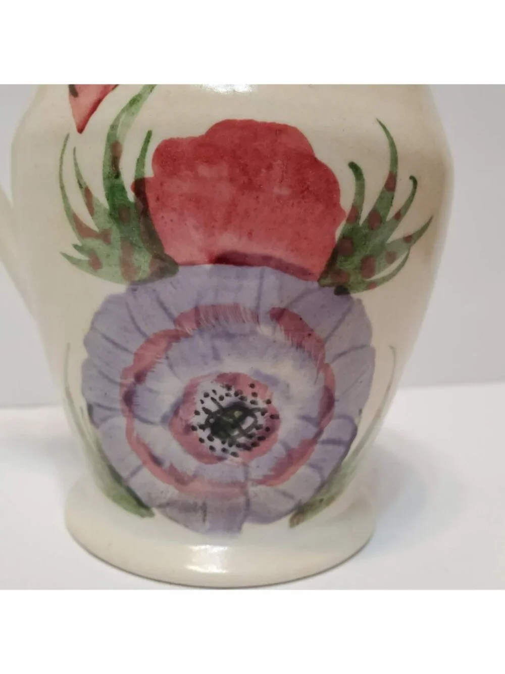 Vintage Milk Jug, 1930s E Radford England Pottery, Hand Painted Ceramic Creamer